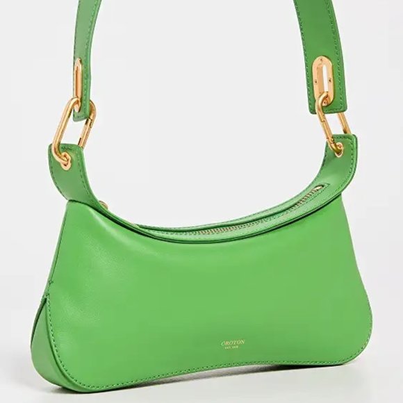 Gorgeous Oroton Sydney AU Garden Green Leather North Shoulder Bag NWT - Picture 2 of 11